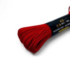 Polyester Paracord İp 4 mm Kırmızı 30 Metre