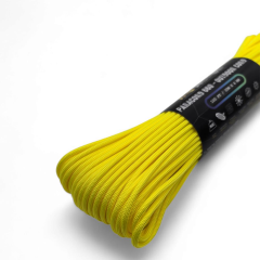 Polyester Paracord İp 4 mm Sarı Renk 30 Metre
