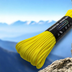 Polyester Paracord İp 4 mm Sarı Renk 30 Metre