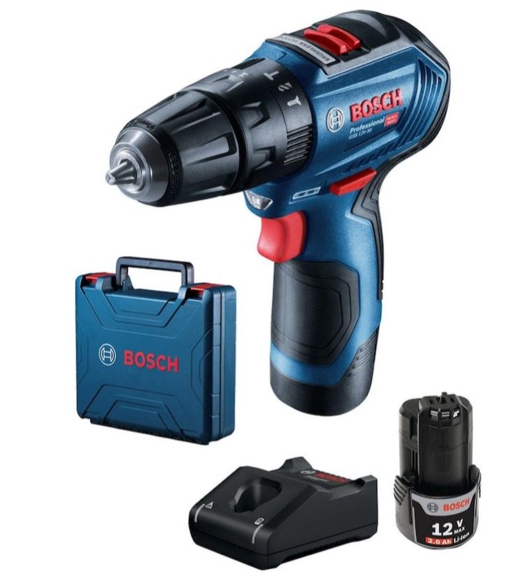 Bosch GSB 12V-30 2.0Ah Çift Akülü Darbeli Vidalama - 06019G9100