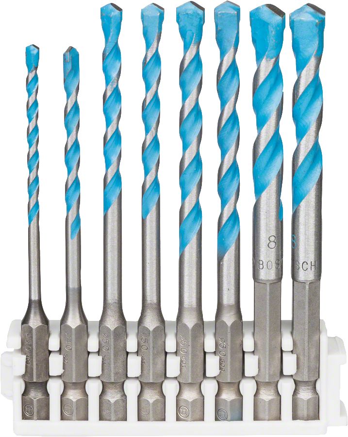 Bosch - HEX-9 MultiConstruction Altıgen Şaftlı Çok Amaçlı Matkap Ucu 8'li Set - Click
