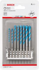 Bosch - HEX-9 MultiConstruction Altıgen Şaftlı Çok Amaçlı Matkap Ucu 8'li Set - Click