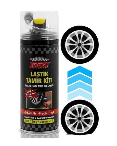 AUTOKİT Lastik Tamir Spreyi 450ML