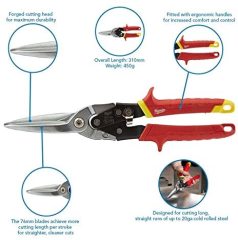 Milwaukee kaportacı makası düz 310mm
