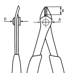 KNIPEX Elektronik Süper Knips Yan Keski 78-61-125